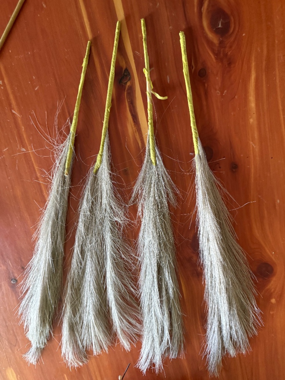 Pampas grass stems set of 4 NWOT